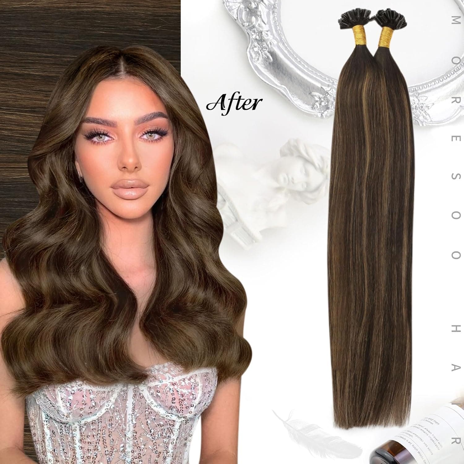 Extensii cheratina par Ondulat Balayage #2/8/2