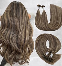 Extensii cheratina DeLuxe Balayage #4 #27