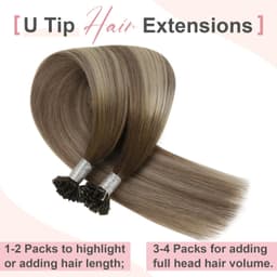 Extensii cheratina DeLuxe Balayage #9/ Light Grey