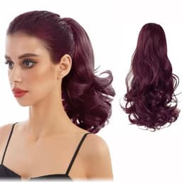 Cozi de Volum Ondulate Saten Violet