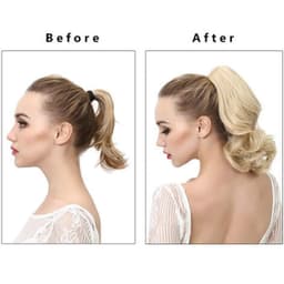 Cozi de Volum Ondulate Blond Natural