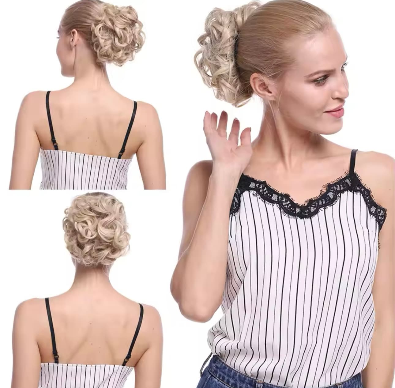 Mesa de volum tip coc Blond Bej