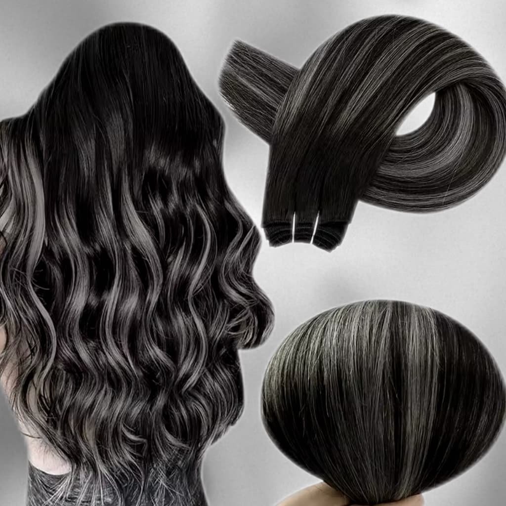 Extensii la Metru Luxe Balayage #1B Grey