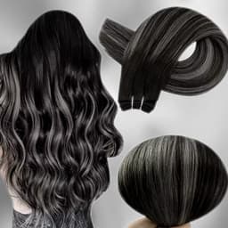 Extensii la Metru Luxe Balayage #1B Grey