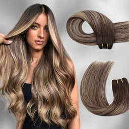 Extensii la Metru Luxe Balayage #4/ #17/ #4