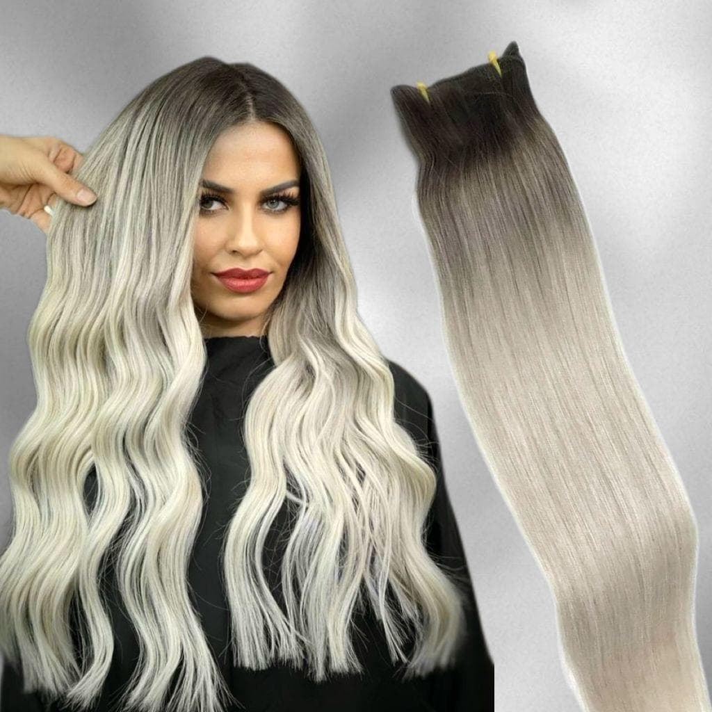 Extensii la Metru DeLuxe Ombre #9 Light Grey