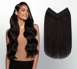 Trese de Par Natural V-Shape Deluxe Saten Inchis #2