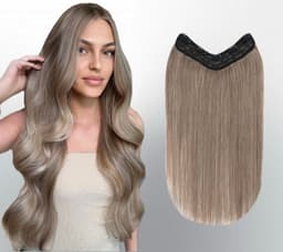 Trese de Par Natural V-Shape Deluxe #20 Blond Bej Deschis