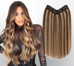 Trese de Par Natural V-Shape Diamond Balayage #6/ #24