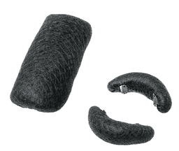 Set 3 bureti din par natural pentru coc Negru