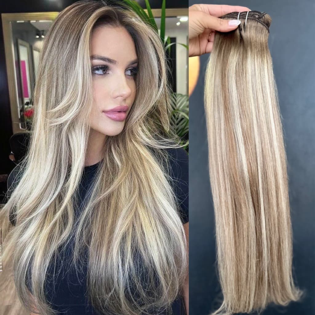 Extensii Clip-On DeLuxe Balayage B #8/Silver/8