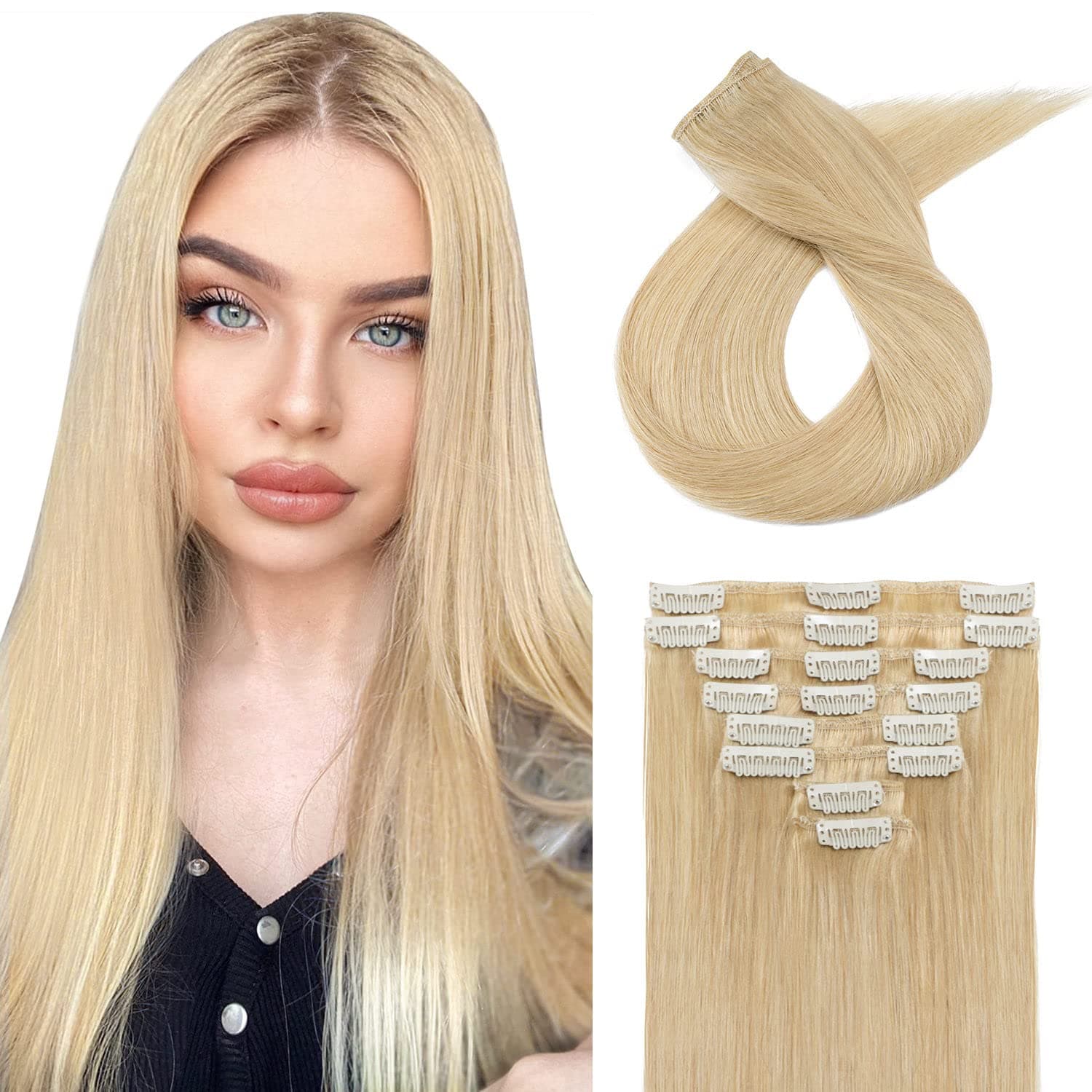 Clip-On Drept Sintetic 28#