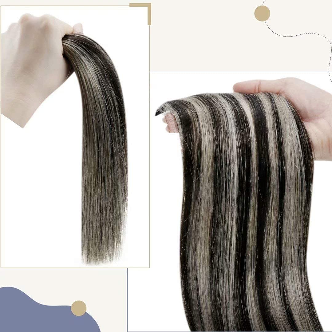 Coada de par White Platinum Balayage #1/ Light Grey