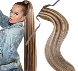 Coada de Par cu Bentita Luxe Balayage  #8 Light Grey