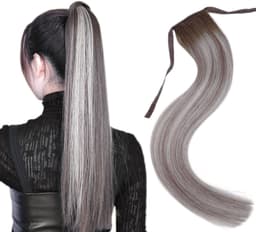 Coada de Par cu Bentita Luxe #9/Light Grey