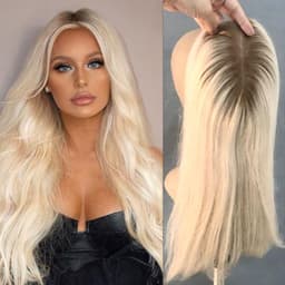 Top Lace Ombre Saten Natural/ Blond Platinat