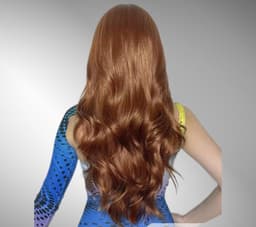 Peruca sintetica caramel body