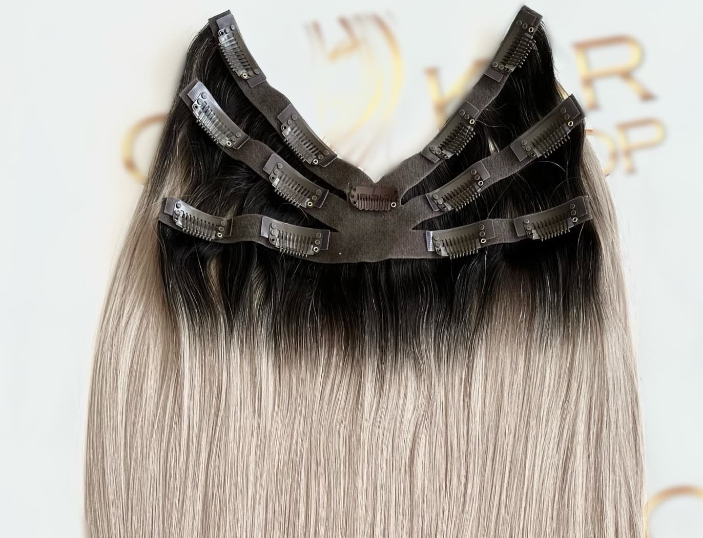 Tresa Eva Hair (6D) Ombre Negru Natural/ Grey