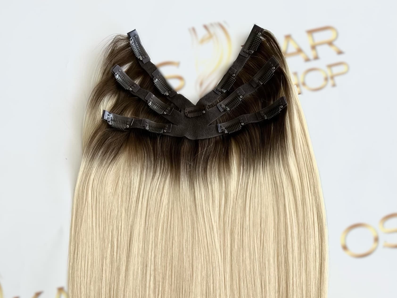 Tresa Eva Hair (6D) Ombre Saten Mediu/ Blond Deschis #3/ #60