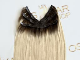 Tresa Eva Hair (6D) Ombre Saten Mediu/ Blond Deschis #3/ #60