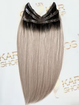 Tresa Eva Hair (6D) Ombre Negru Natural/ Grey