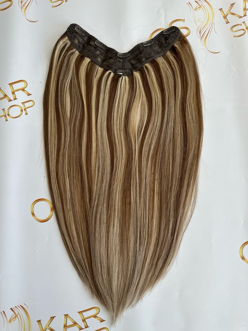 Trese de Par Natural V-Shape Deluxe Ombre #4/#20