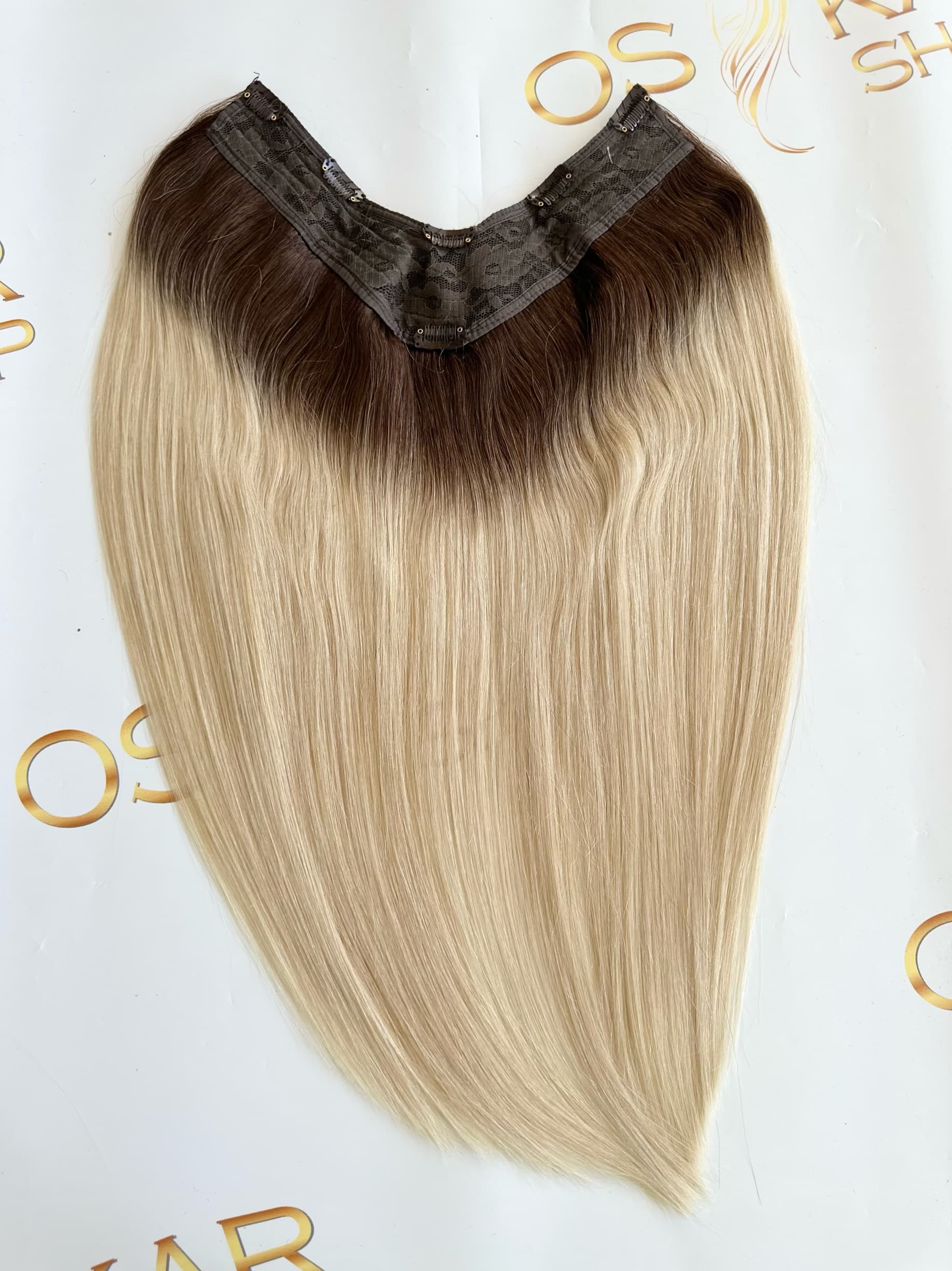 Trese de Par Natural V-Shape Ombre #3/#60